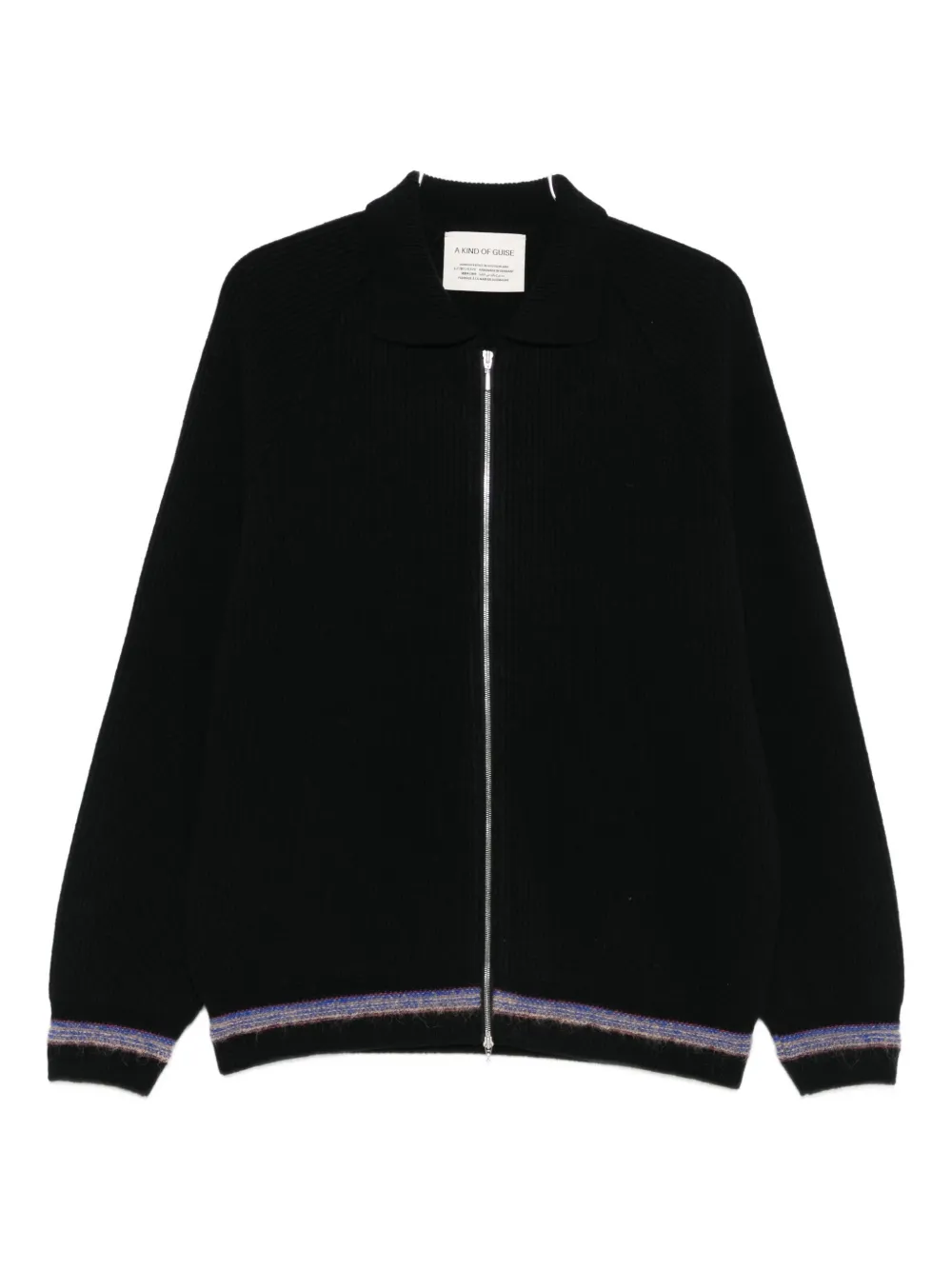 A Kind Of Guise Zaya Zip-up Bomber Jacket In Black
