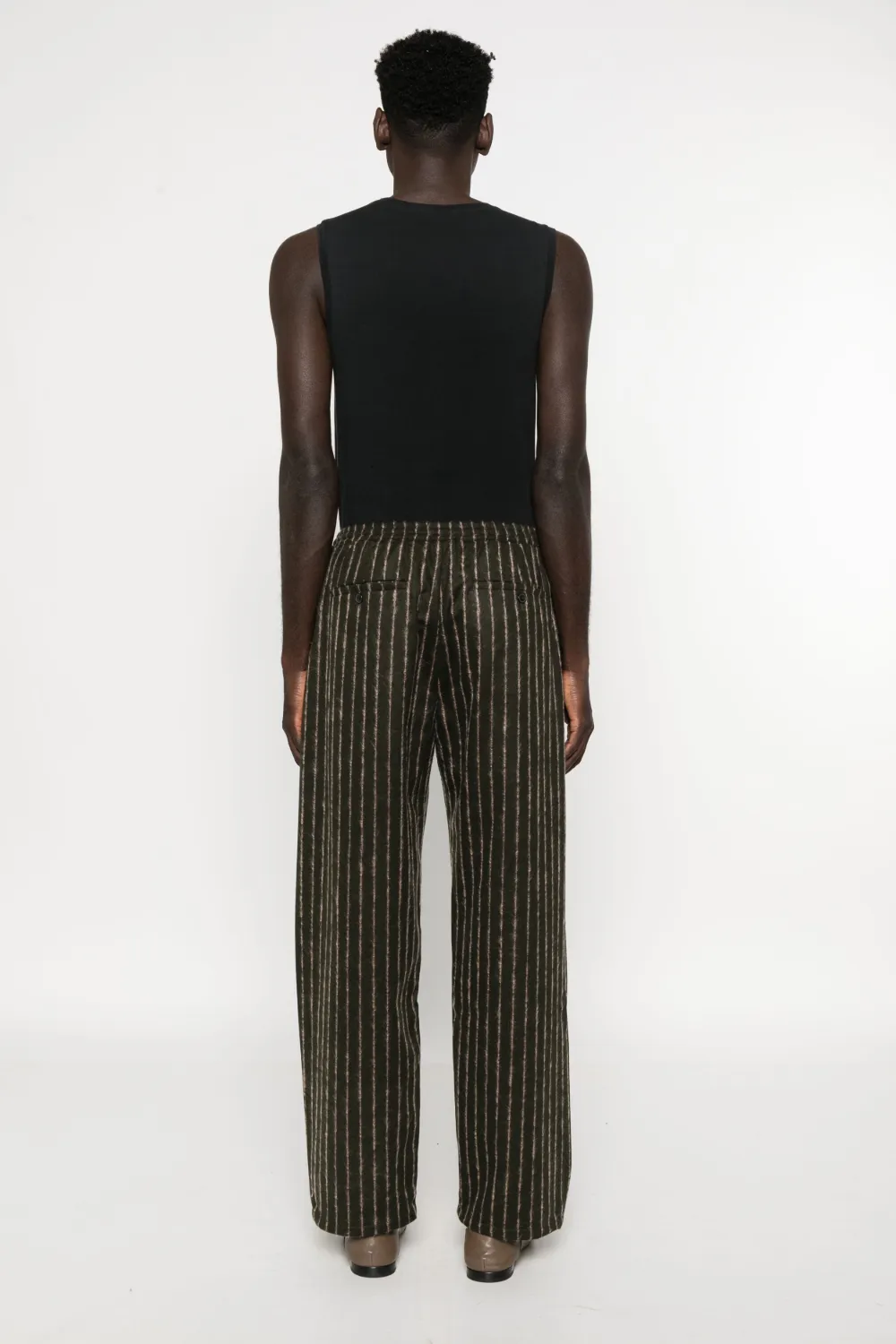 A Kind of Guise Gestreepte broek Bruin