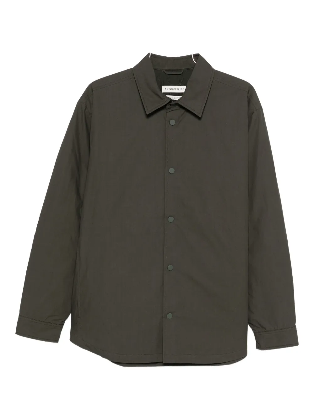A Kind of Guise Olkay quilted padded cotton overshirt - Verde