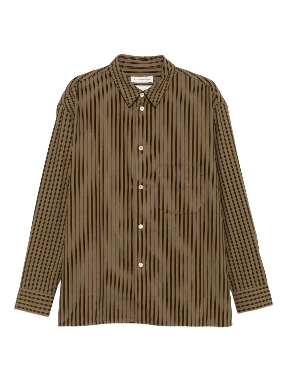 A Kind of Guise Gusto striped shirt | Brown | Image 1