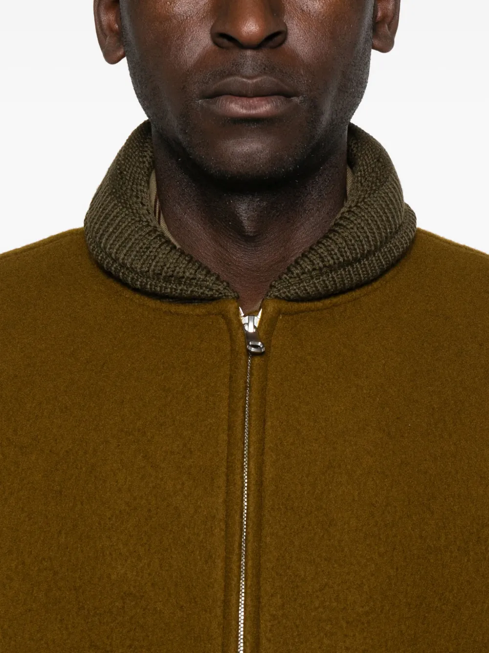 A Kind Of Guise Bajar Zip-up Bomber Jacket In Brown