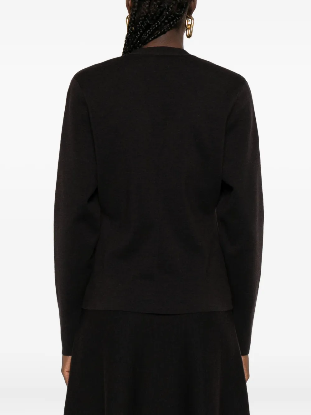 P.a.r.o.s.h Button-front Cardigan In Brown