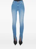 Mugler split-hem seam-detail jeans - Blue