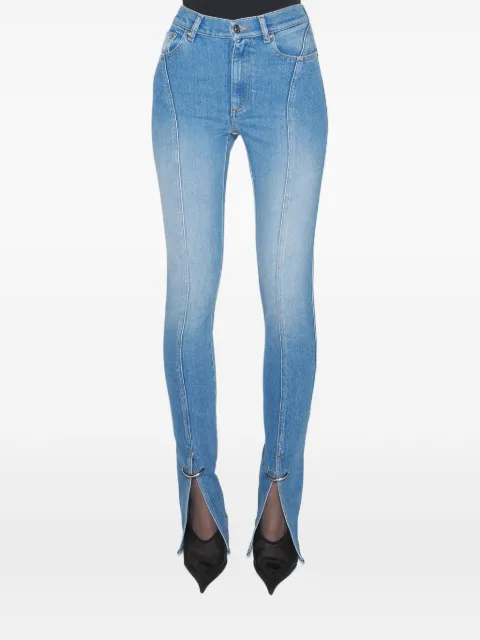Mugler split-hem seam-detail jeans