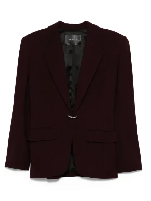 Mugler single-breasted wool jacket