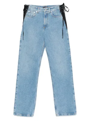 MM6 Maison Margiela ミッドライズ クロップドジーンズ | ブルー