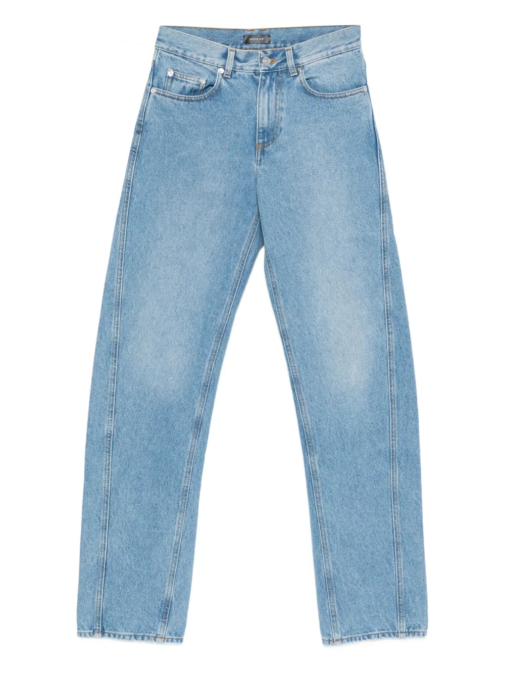 Mugler Straight-leg Jeans In Blue