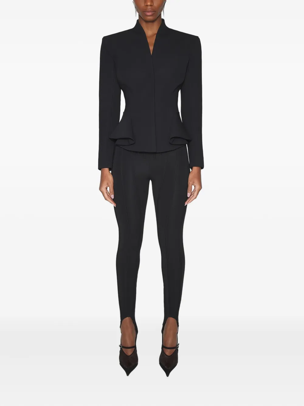 Mugler peplum-waist fitted jacket | Fitted Jackets | Image 2