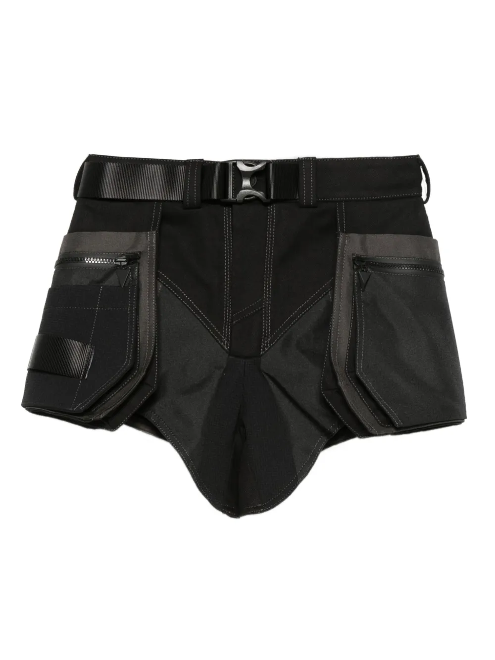 Mugler Shorts met ceintuur Zwart
