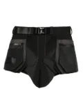 Mugler belted shorts - Black
