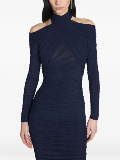 Mugler draped midi dress
