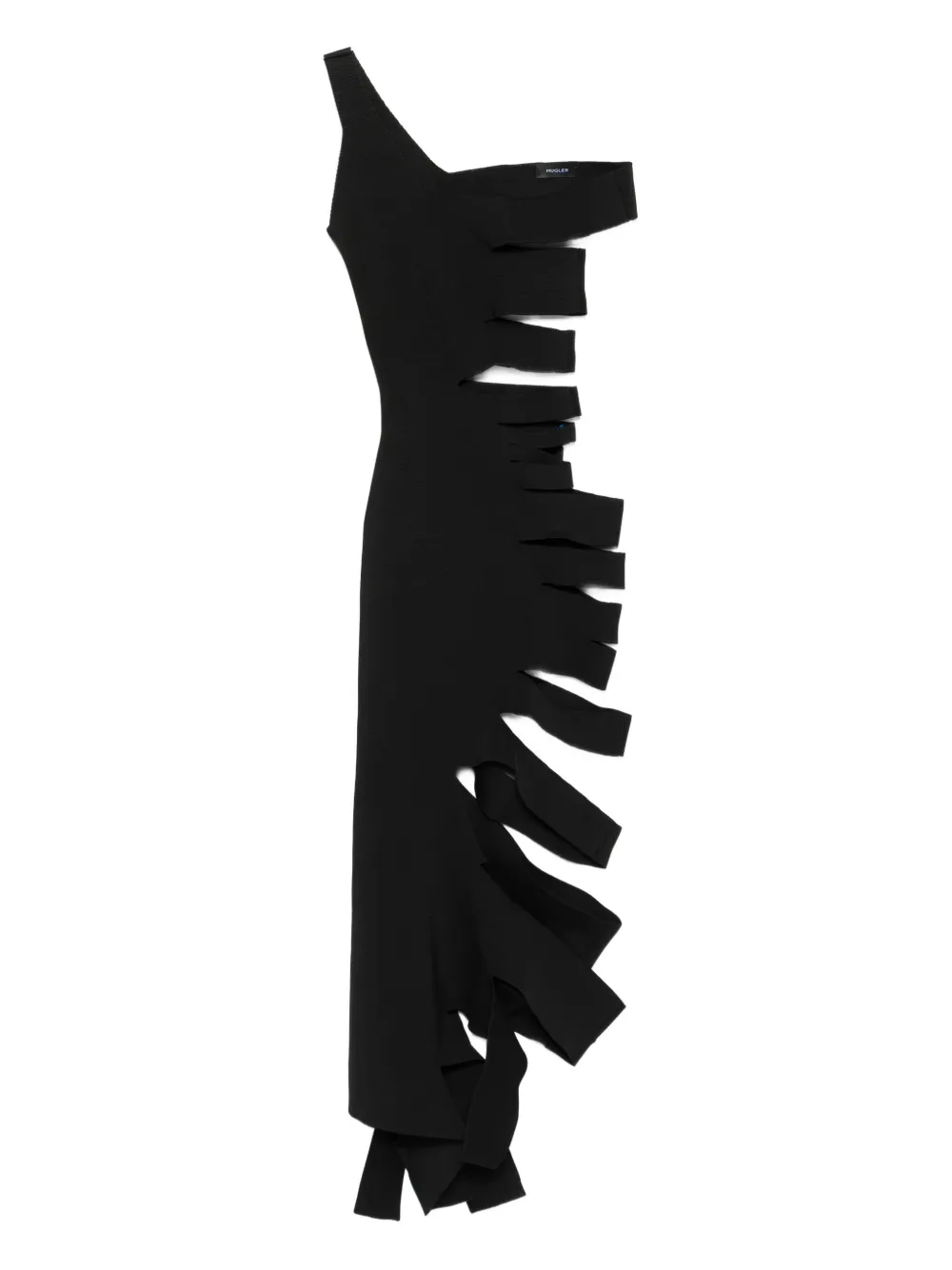 one-shoulder cut-out dress