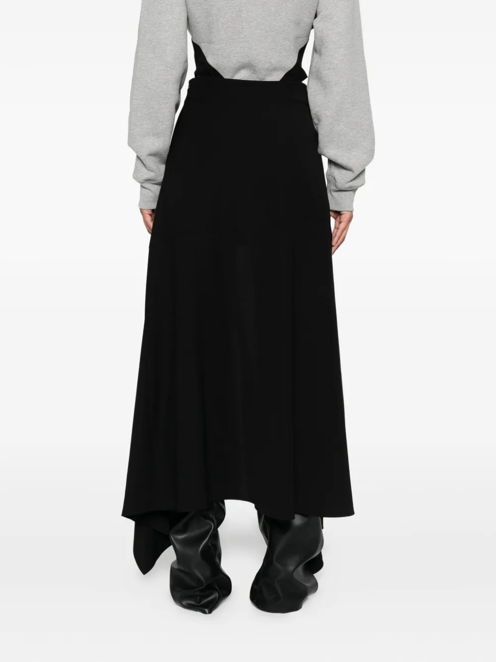 Mugler Asymmetrische rok Zwart