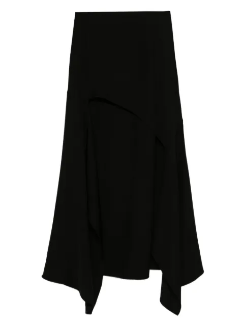 Mugler asymmetric high-low skirt