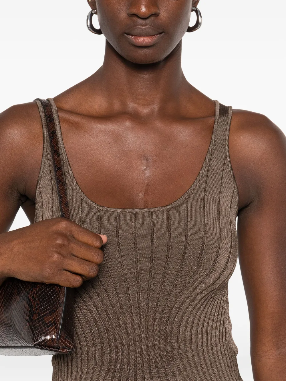 Mugler Cropped top Bruin