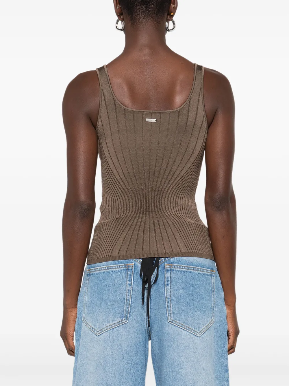 Mugler Cropped top Bruin
