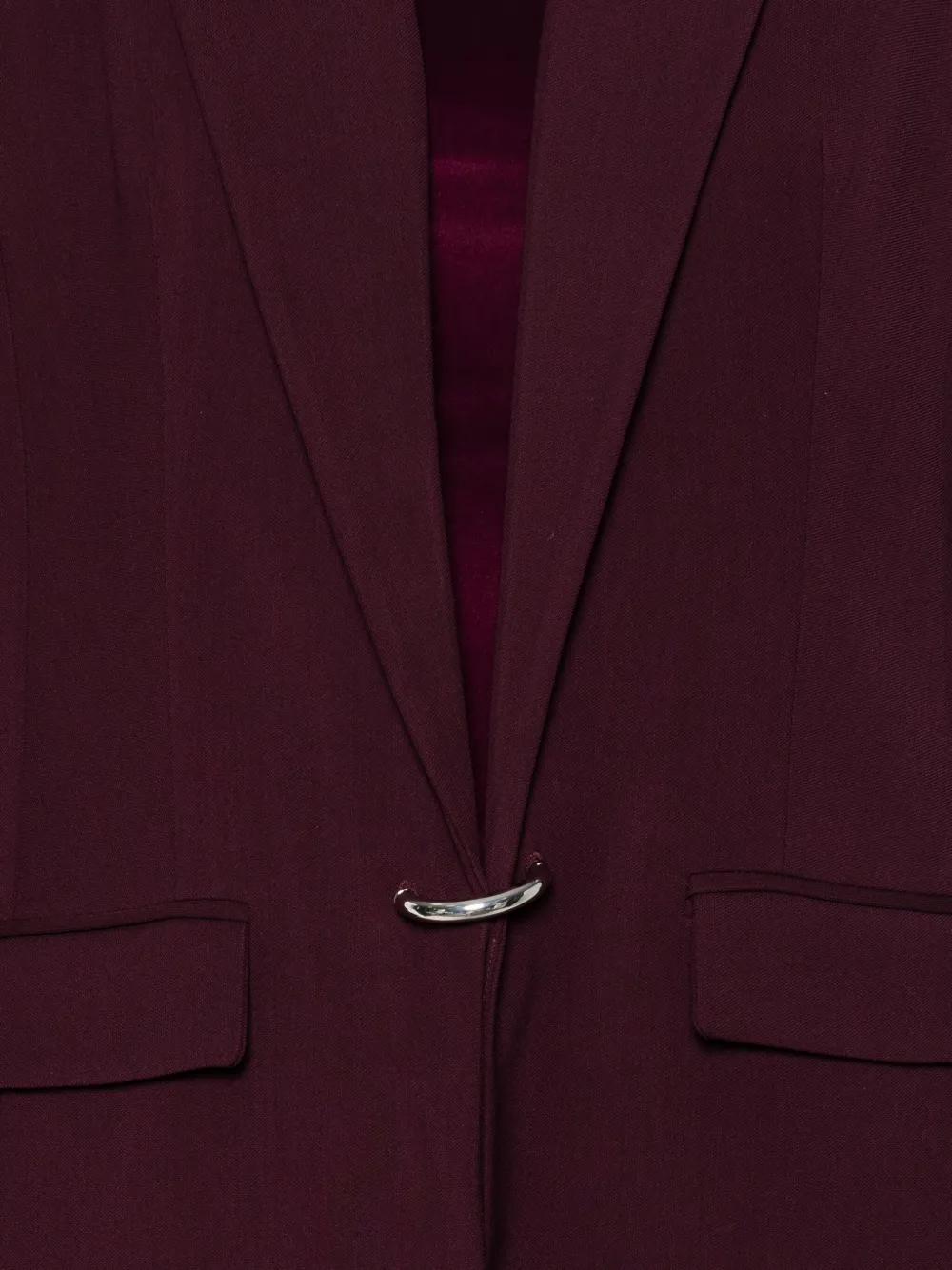 Mugler Jas met gekerfde revers Rood