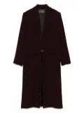 Mugler notched-lapel wool coat - Red