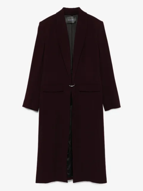 Mugler notched-lapel wool coat