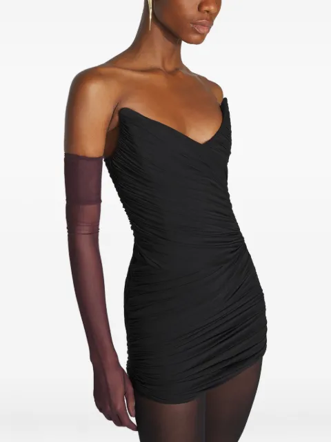 Mugler draped mini dress