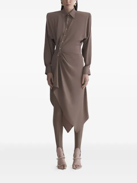 Mugler قميص طويل غير متساوي الطول