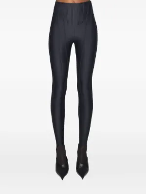 Legging MUGLER Spiral Illusion Noir Et Bleu Clair - Taille 40 (FR) - Neuf Avec étiquettes
