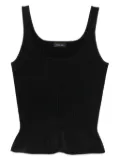 Mugler scoop-neck tank top - Black