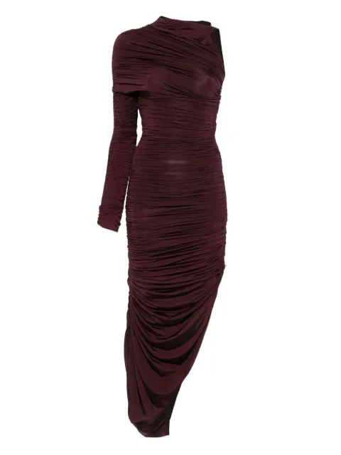 Mugler Asymmetrische maxi-jurk