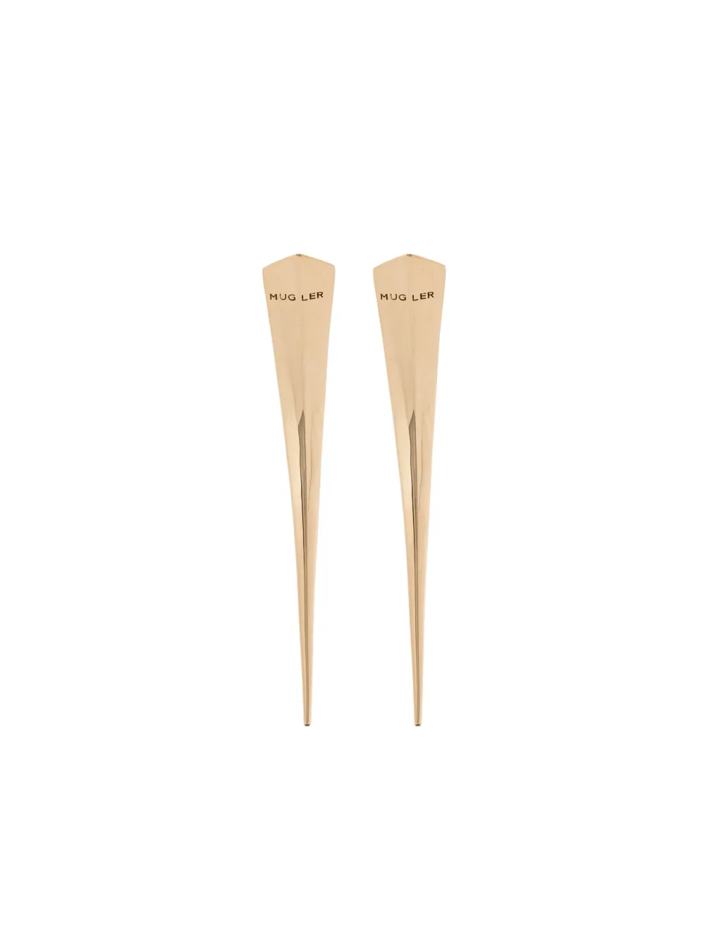engraved-logo earrings