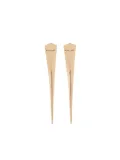 Mugler engraved-logo earrings - Gold