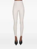 Mugler seam-detail panelled leggings - White