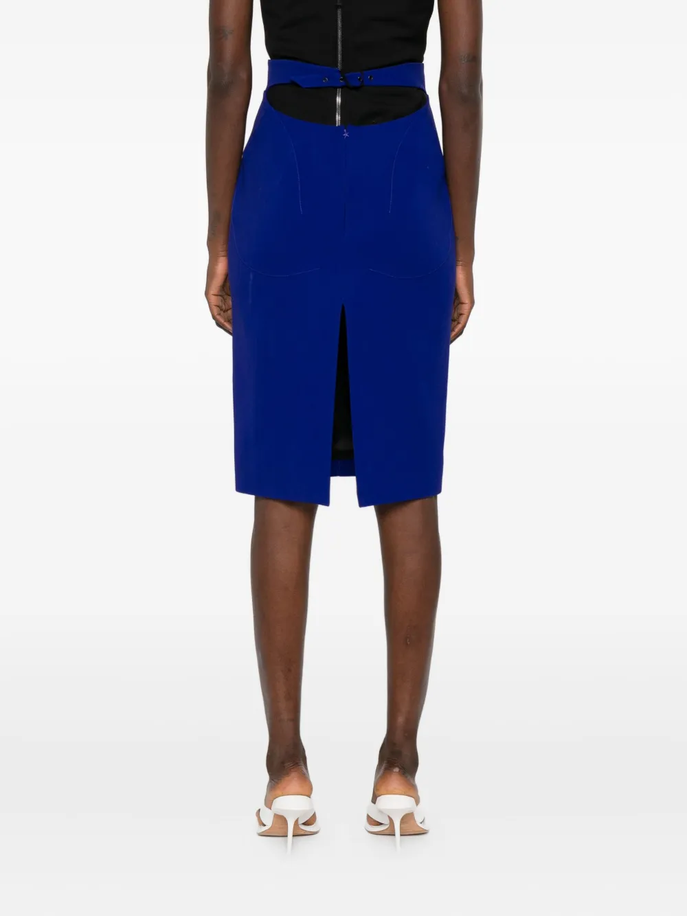 Mugler High waist kokerrok Blauw