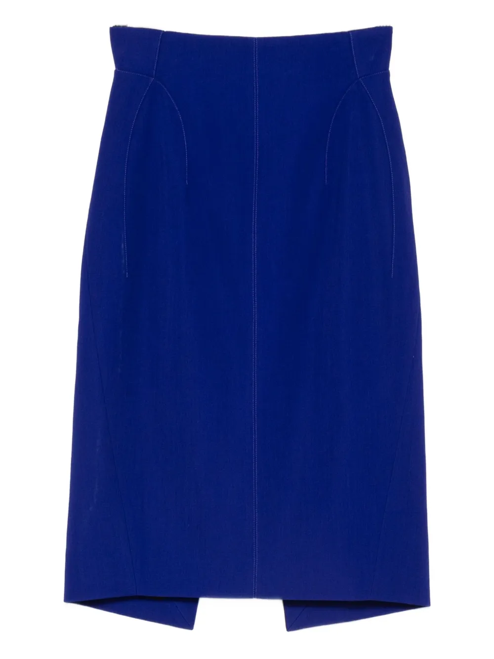 Mugler High waist kokerrok Blauw