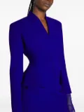 Mugler peplum-waist jacket - Blue