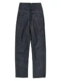 Mugler corset-waist jeans - Blue