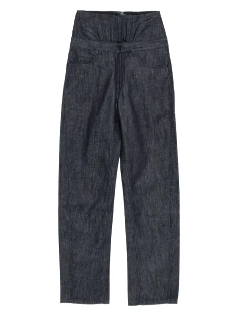 Mugler corset-waist jeans