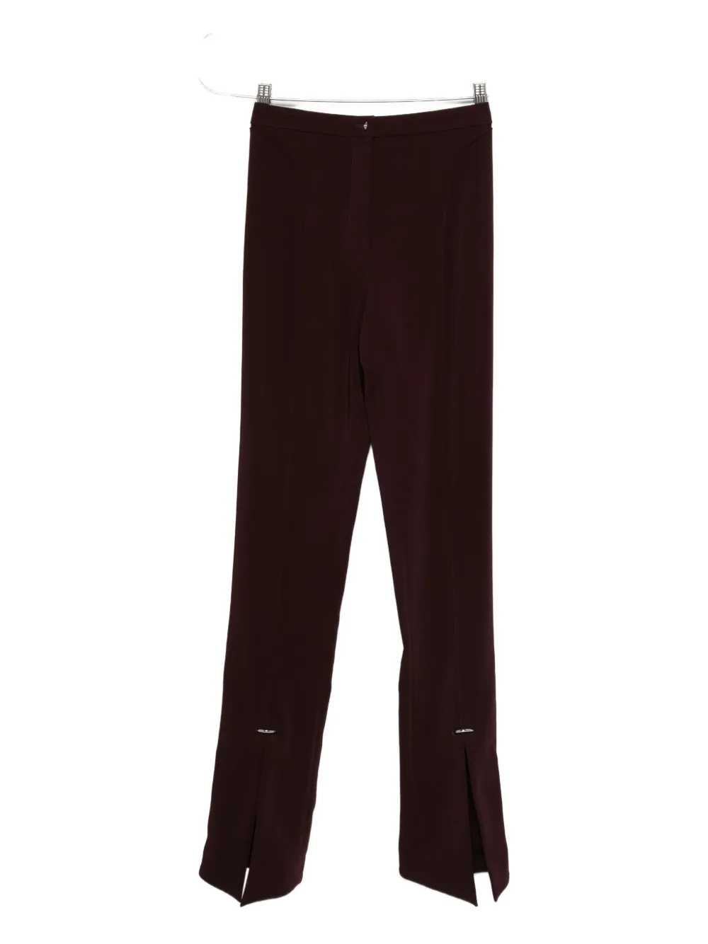 Mugler split-hem trousers - Rosso