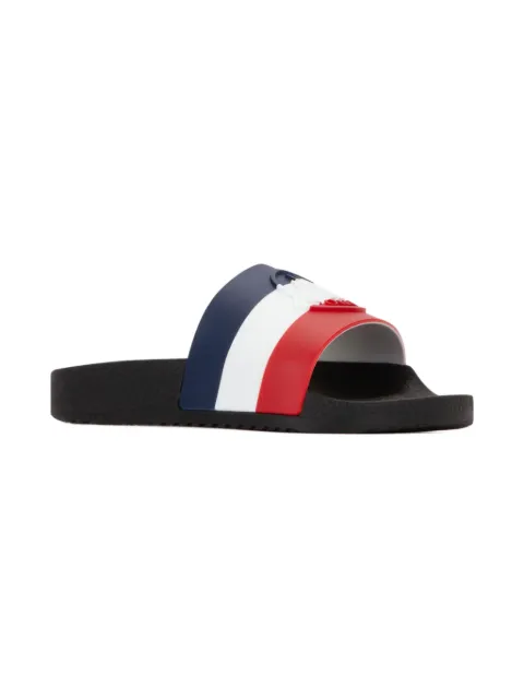 Moncler Enfant stripe-detailing slides