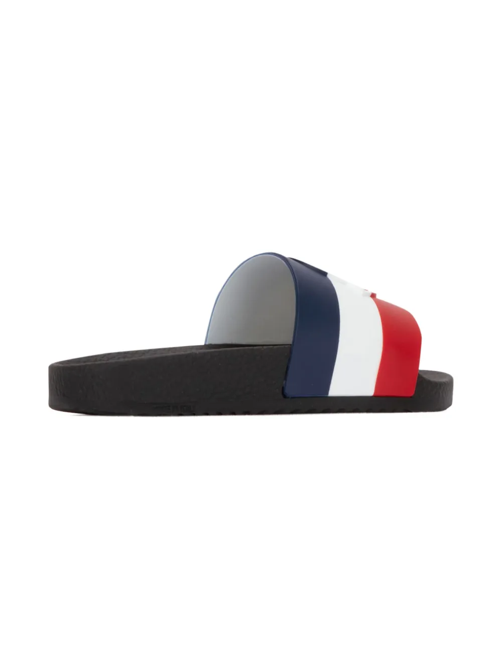 Moncler Enfant stripe-detailing slides Blue