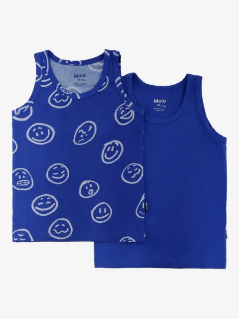 Molo set de dos playeras Jayden co cara smiley face