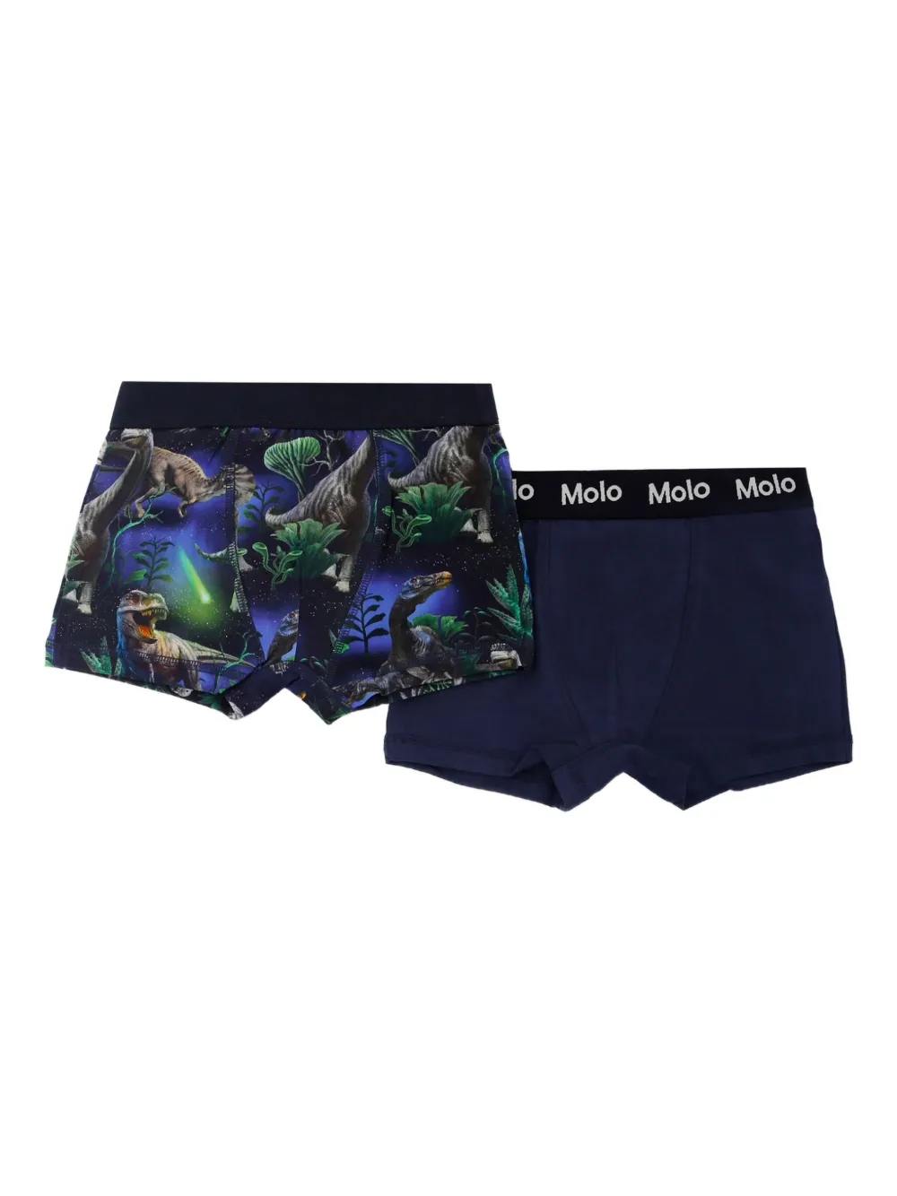 Molo Twee Justin boxershorts met dinosaurusprint Blauw