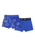 Molo Justin smiley-face boxers (pack of two) - Blue
