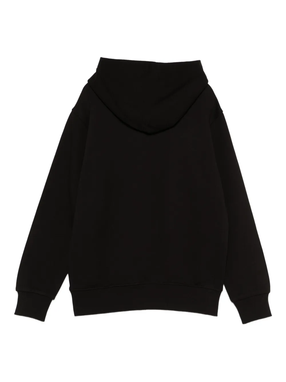 Diesel Kids logo-patch hoodie Zwart