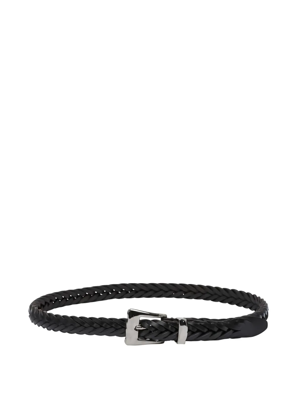 ADRIANO MENEGHETTI braided leather belt - Marrone