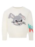 Molo patterned-jacquard jumper - White