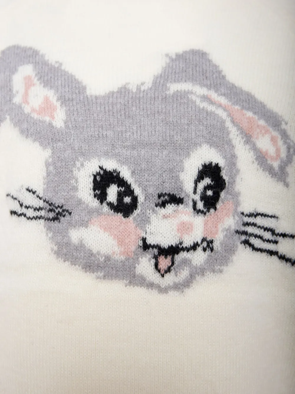 Molo Trui met jacquard Wit