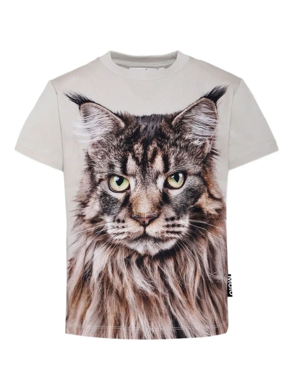 Molo Roxo T-shirt met kattenprint Beige