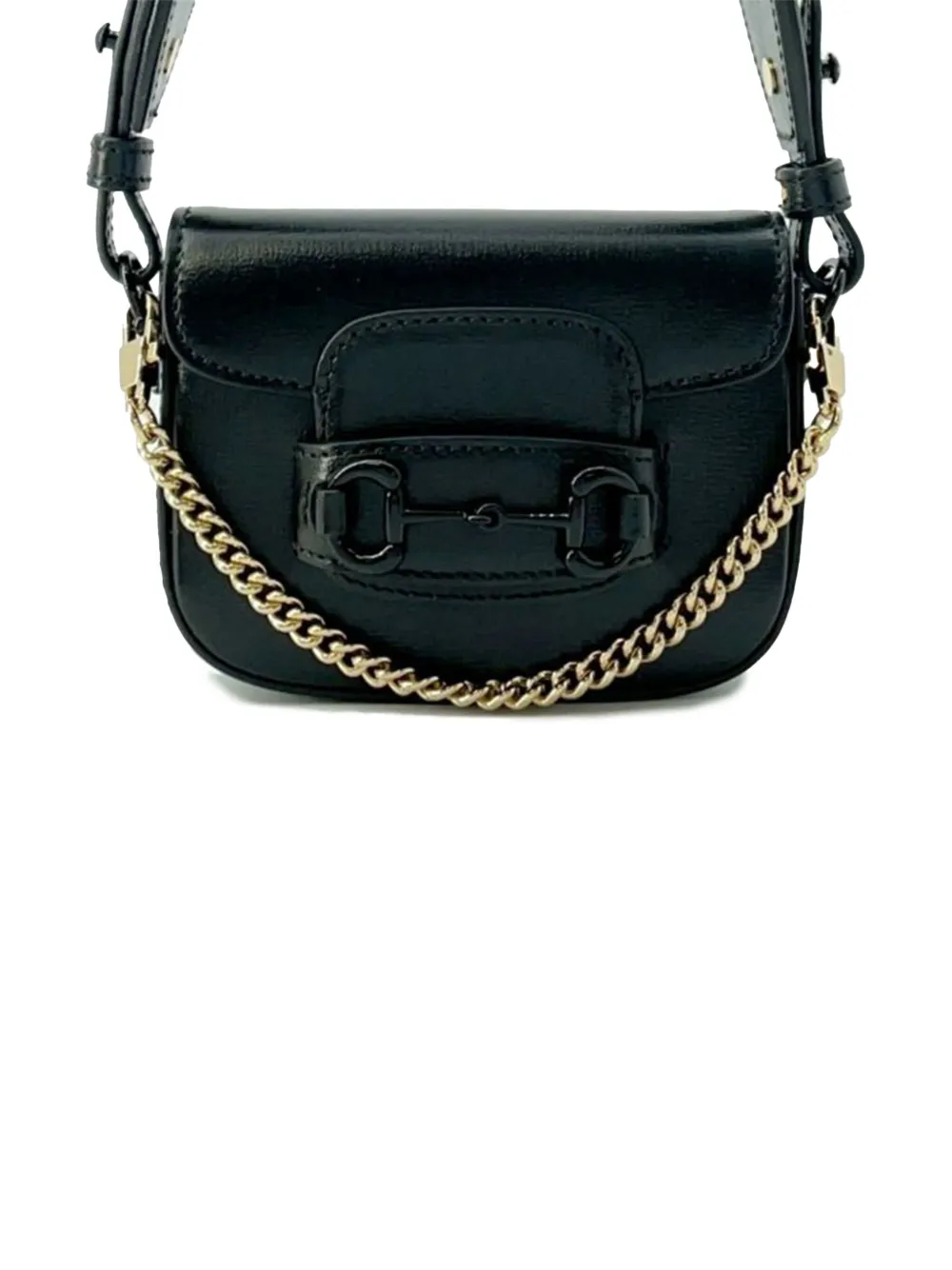 Gucci Pre-Owned 2016-2025 Mini Leather Horsebit 1955 Web satchel - Gucci Pre-Owned 2016-2025 Mini Leather Horsebit 1955 Web satchel -