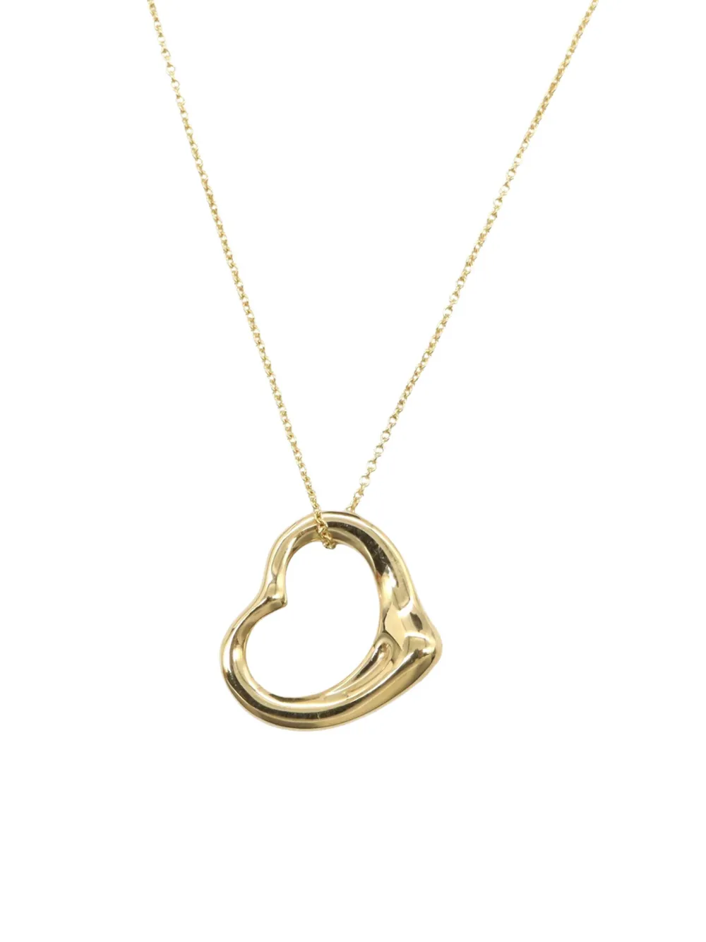 Tiffany & Co. Pre-Owned 2010-2025 18K Yellow Gold Small Elsa Peretti Open Heart Pendant necklace | Image 2
