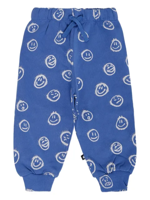 Molo Simeon smiley-print track pants